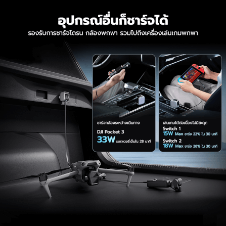 หัวชาร์จในรถ CUKTECH CC903P CAR CHARGER 100W MAX สีดำ พร้อมสายชาร์จ USB-C ในตัว จ่ายไฟได้ 90W_9